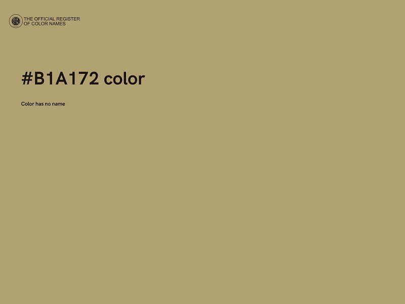 #B1A172 color image