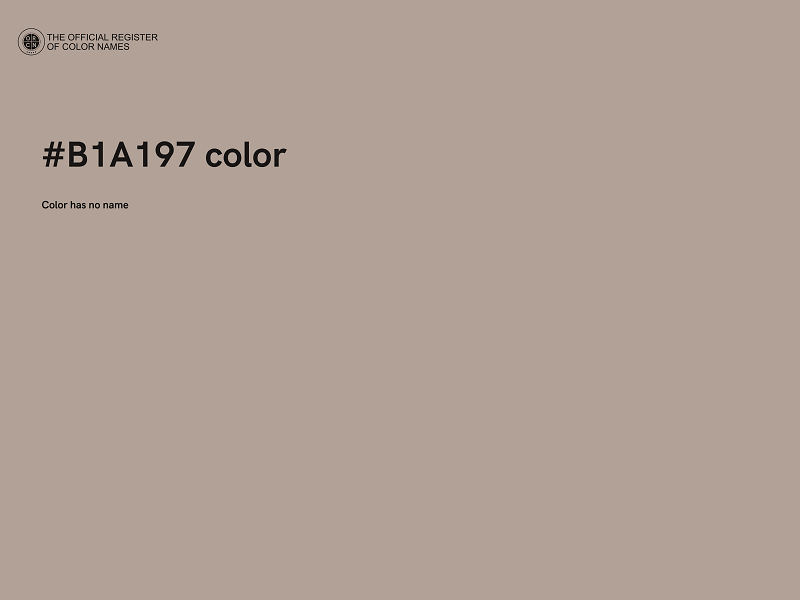 #B1A197 color image