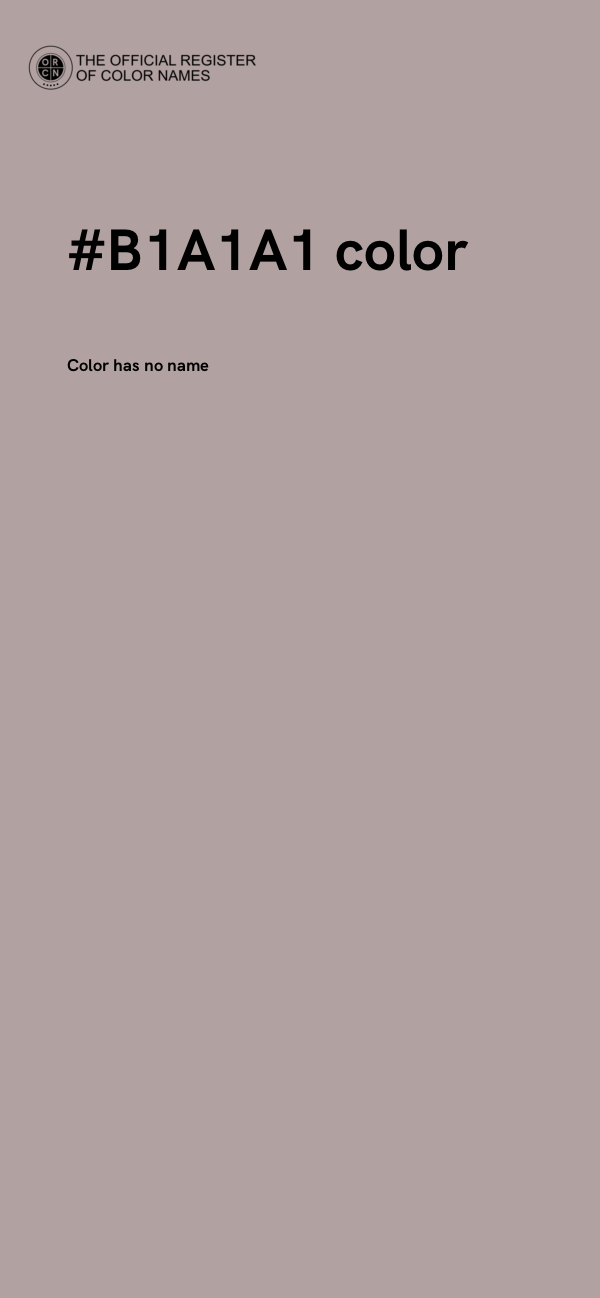 #B1A1A1 color image