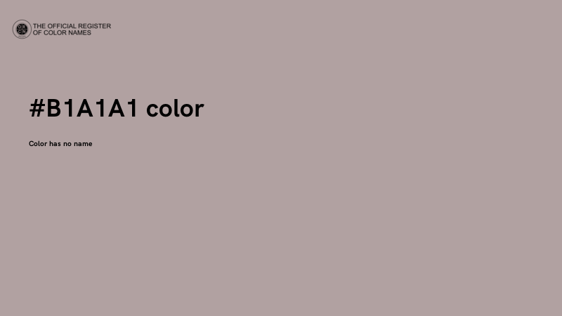 #B1A1A1 color image