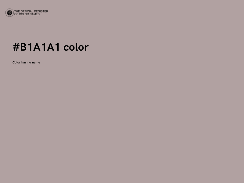 #B1A1A1 color image