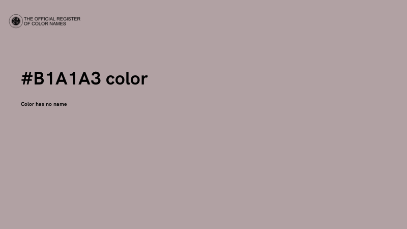 #B1A1A3 color image