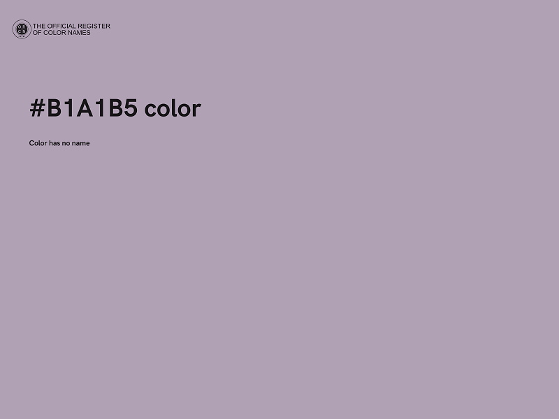 #B1A1B5 color image