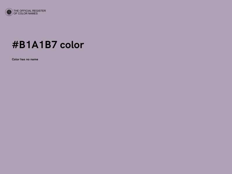#B1A1B7 color image