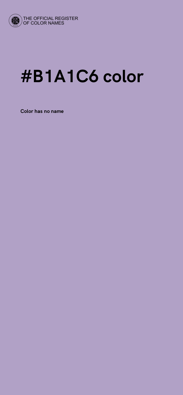 #B1A1C6 color image