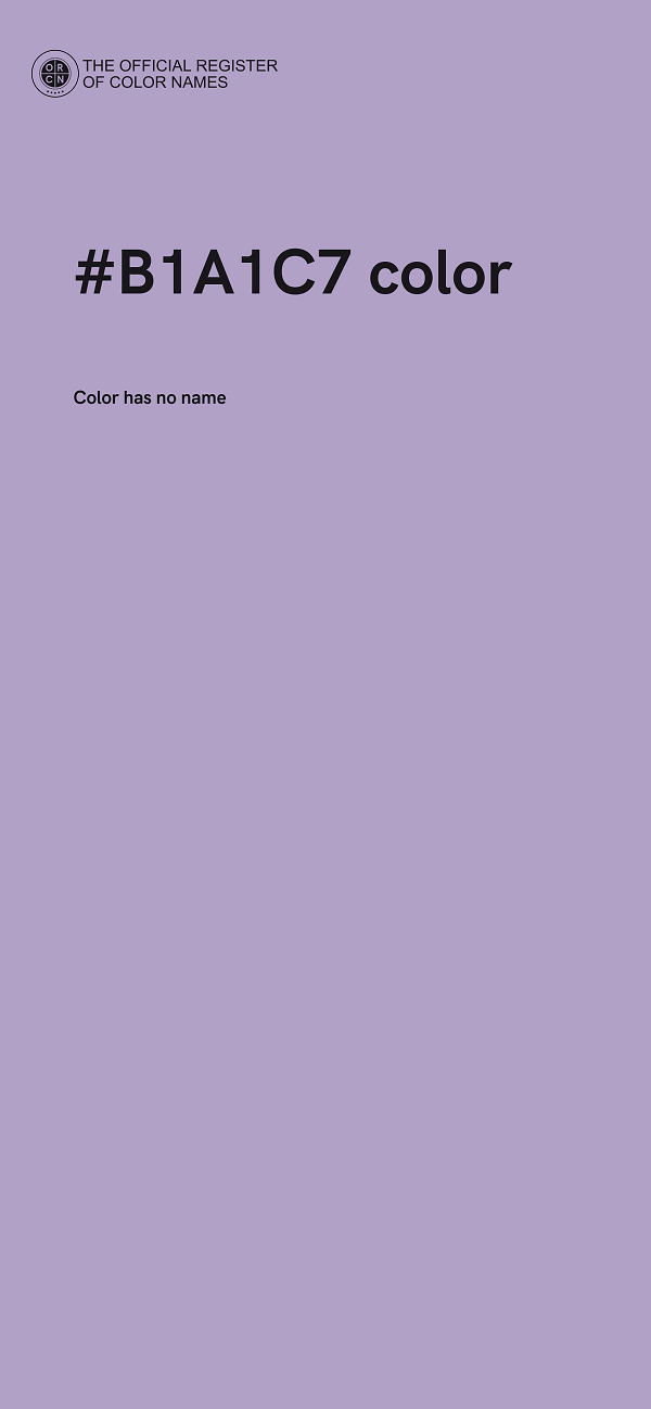 #B1A1C7 color image