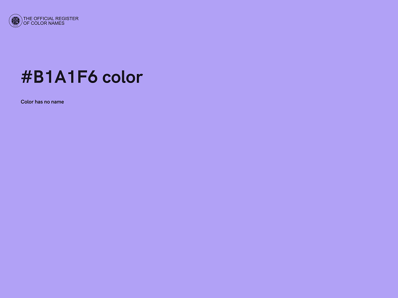 #B1A1F6 color image