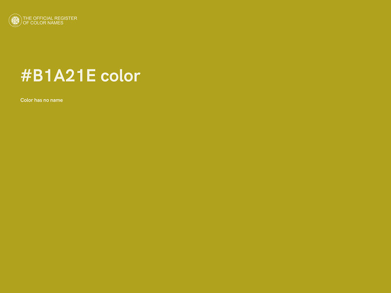 #B1A21E color image