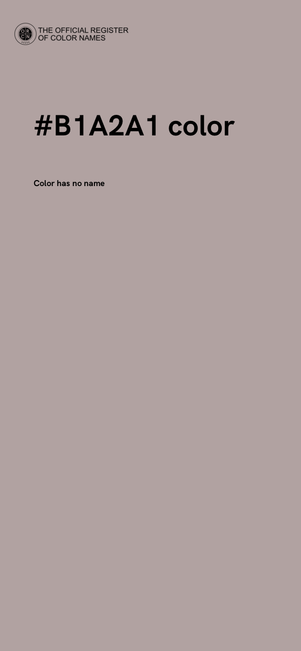 #B1A2A1 color image