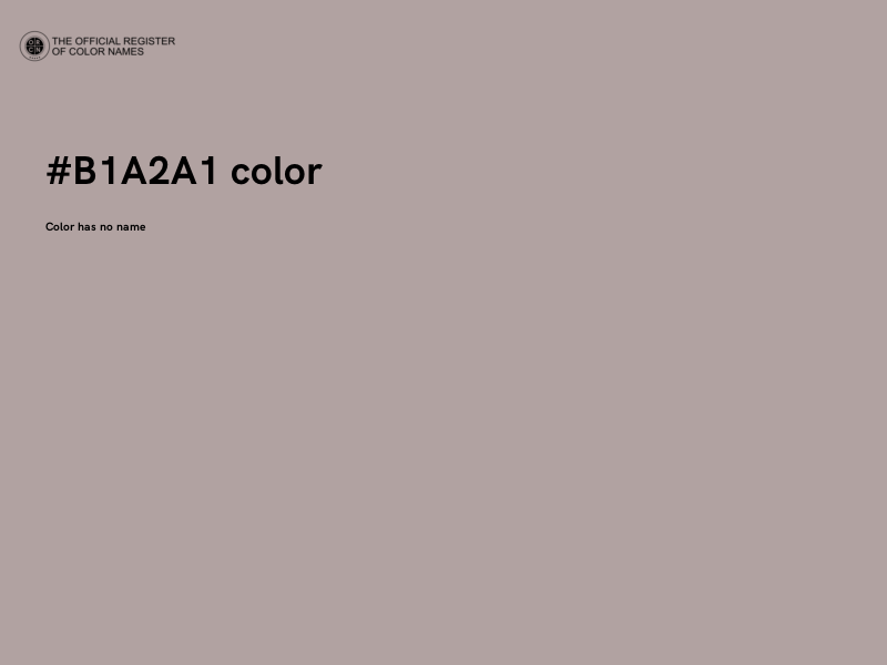 #B1A2A1 color image