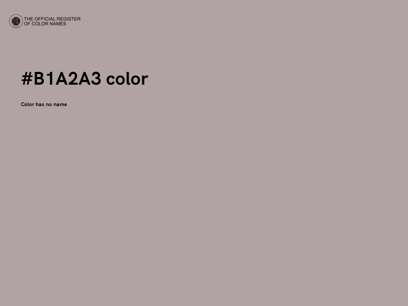 #B1A2A3 color image