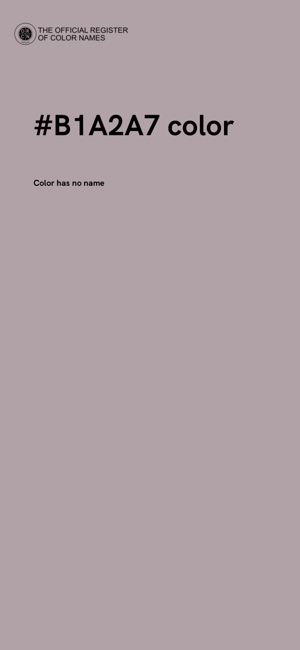#B1A2A7 color image