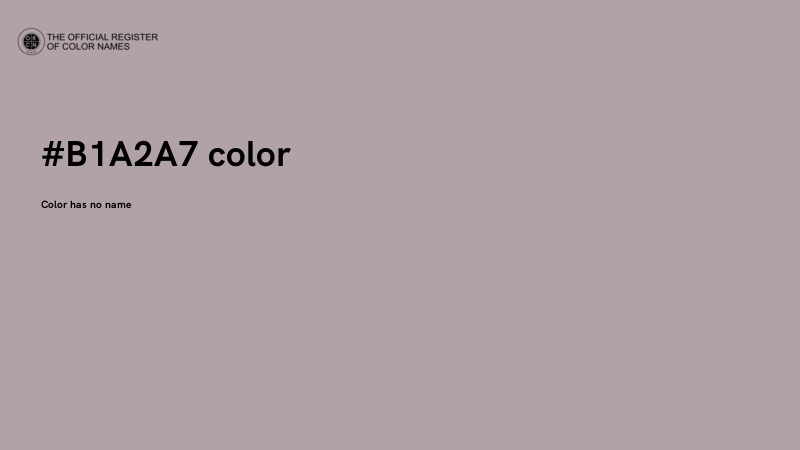 #B1A2A7 color image