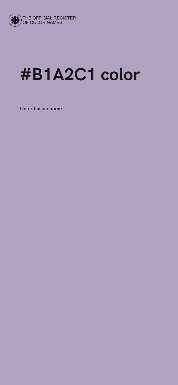 #B1A2C1 color image