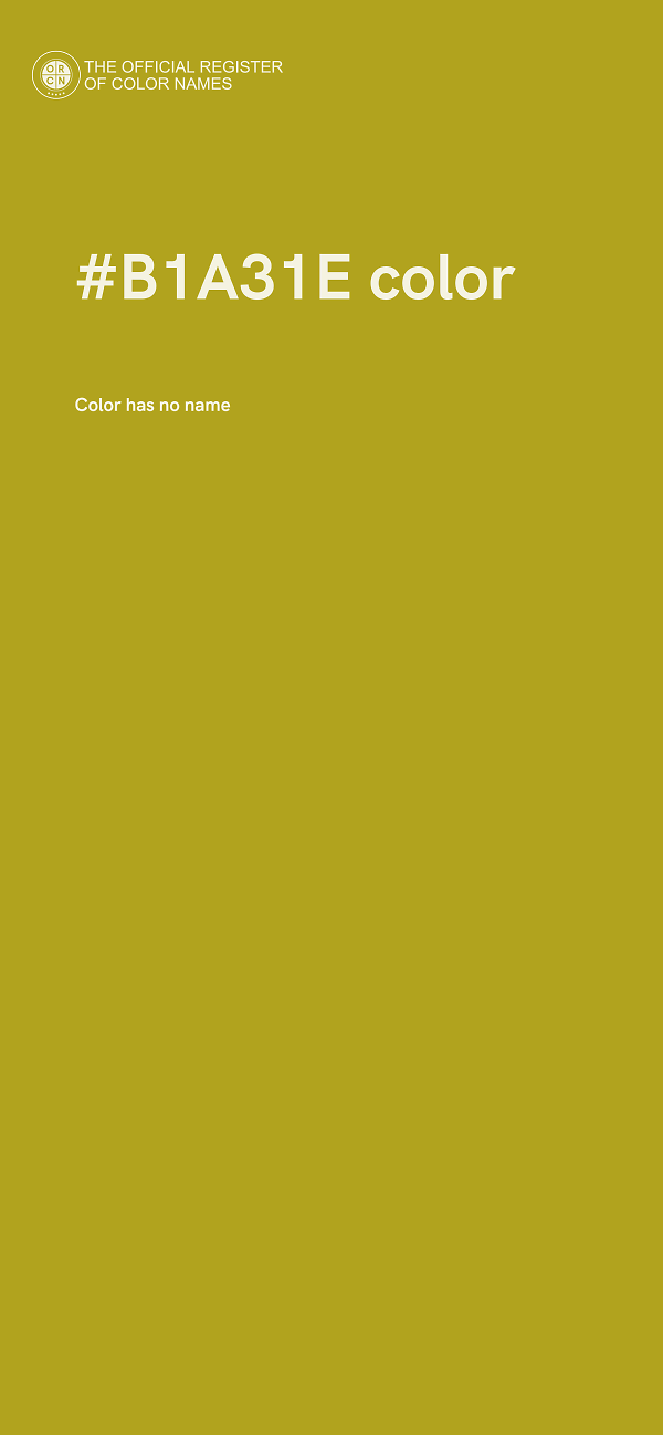 #B1A31E color image