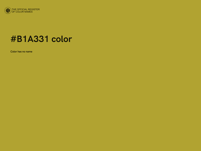 #B1A331 color image