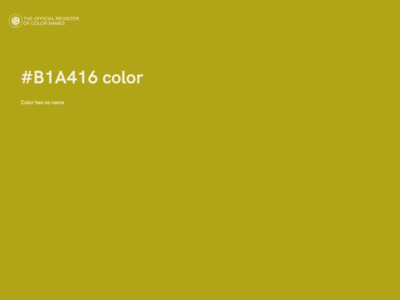 #B1A416 color image