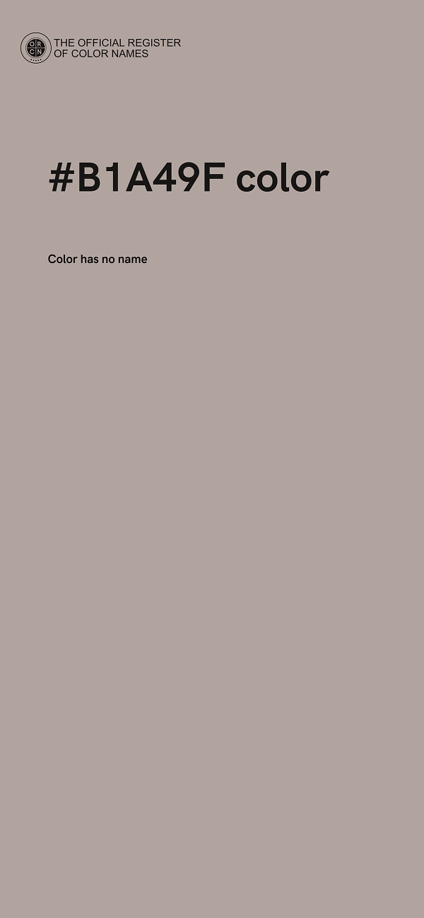#B1A49F color image