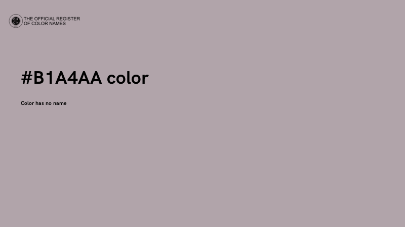 #B1A4AA color image