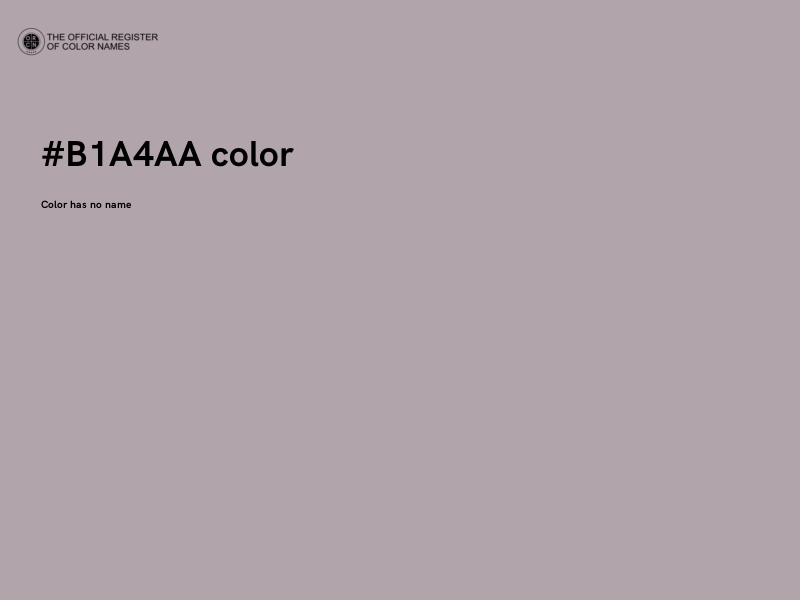 #B1A4AA color image