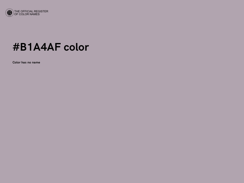 #B1A4AF color image
