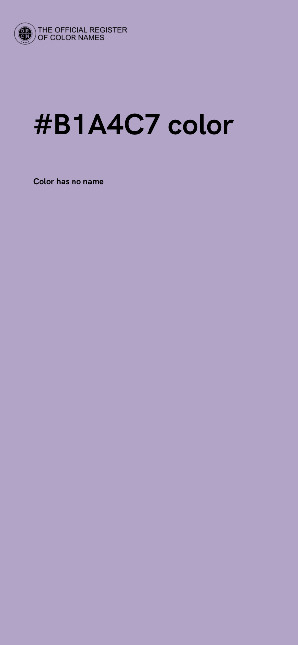 #B1A4C7 color image