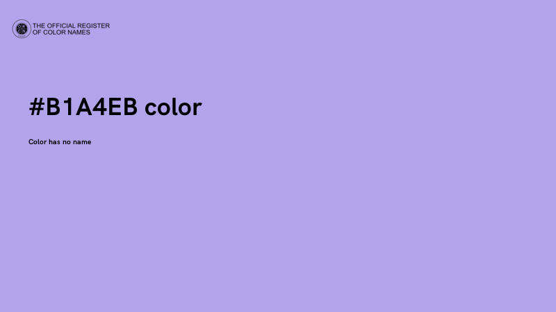 #B1A4EB color image