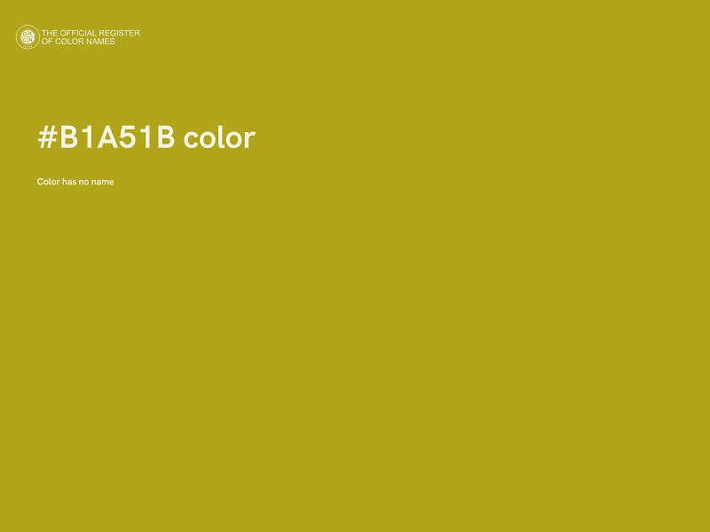 #B1A51B color image