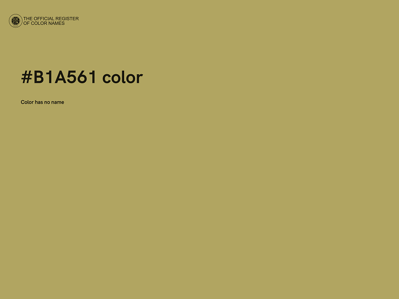 #B1A561 color image