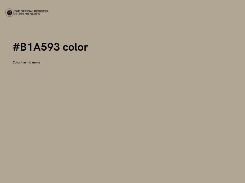 #B1A593 color image
