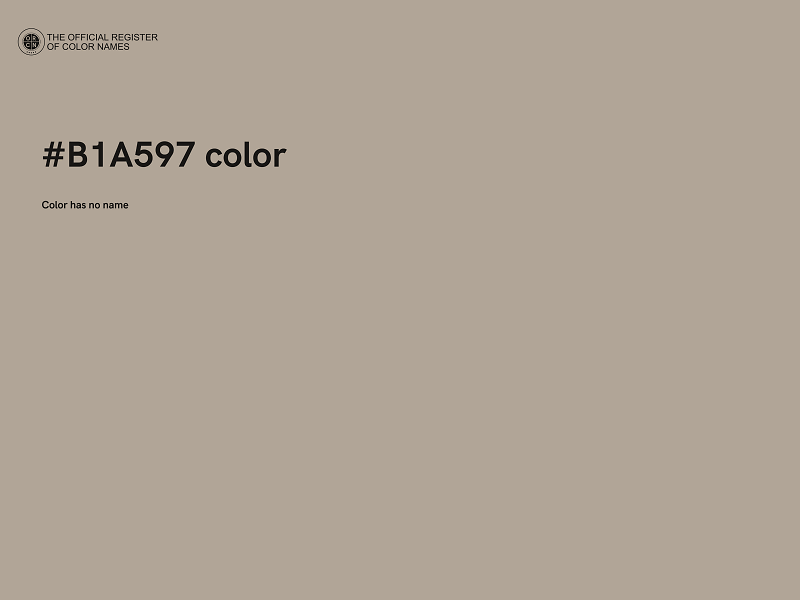 #B1A597 color image