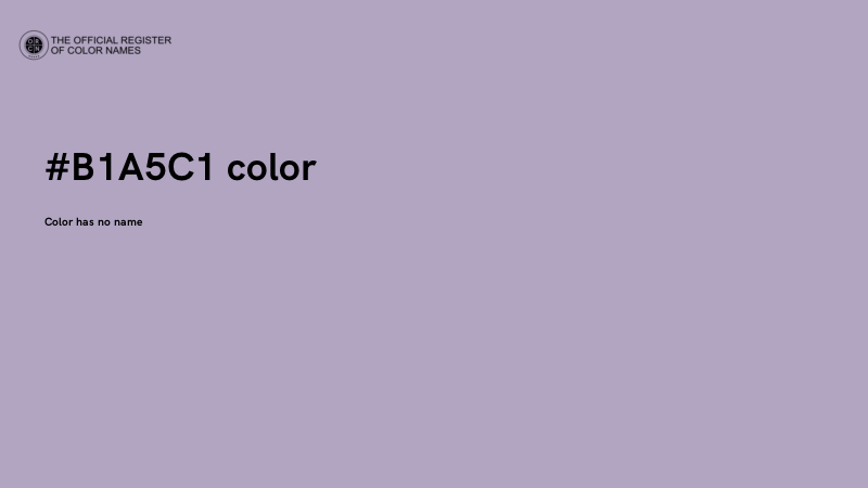 #B1A5C1 color image