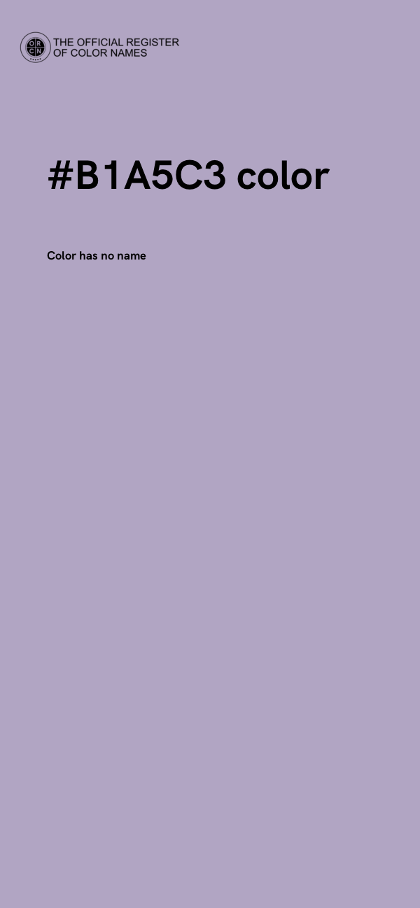 #B1A5C3 color image