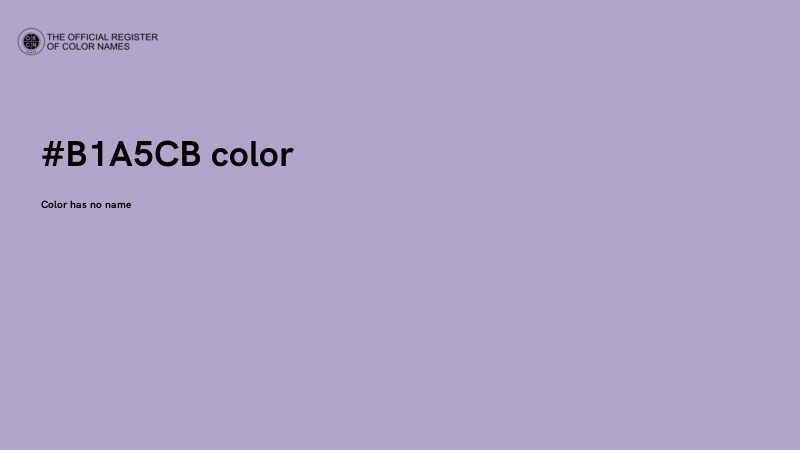 #B1A5CB color image