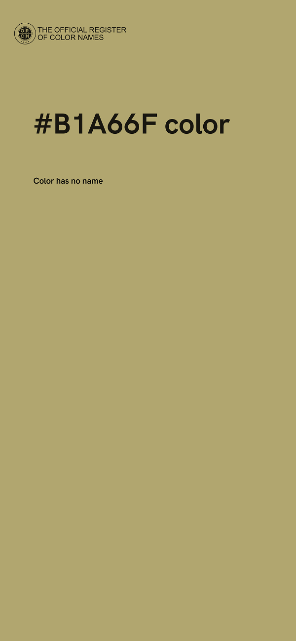 #B1A66F color image