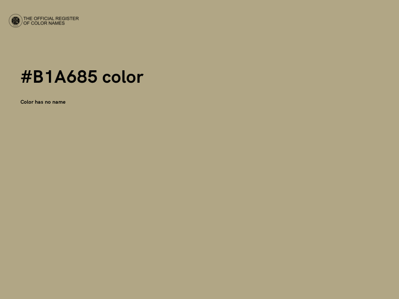 #B1A685 color image