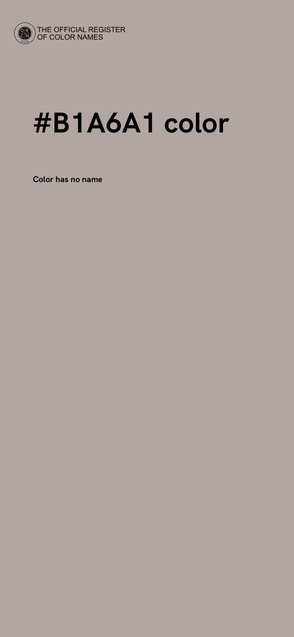 #B1A6A1 color image