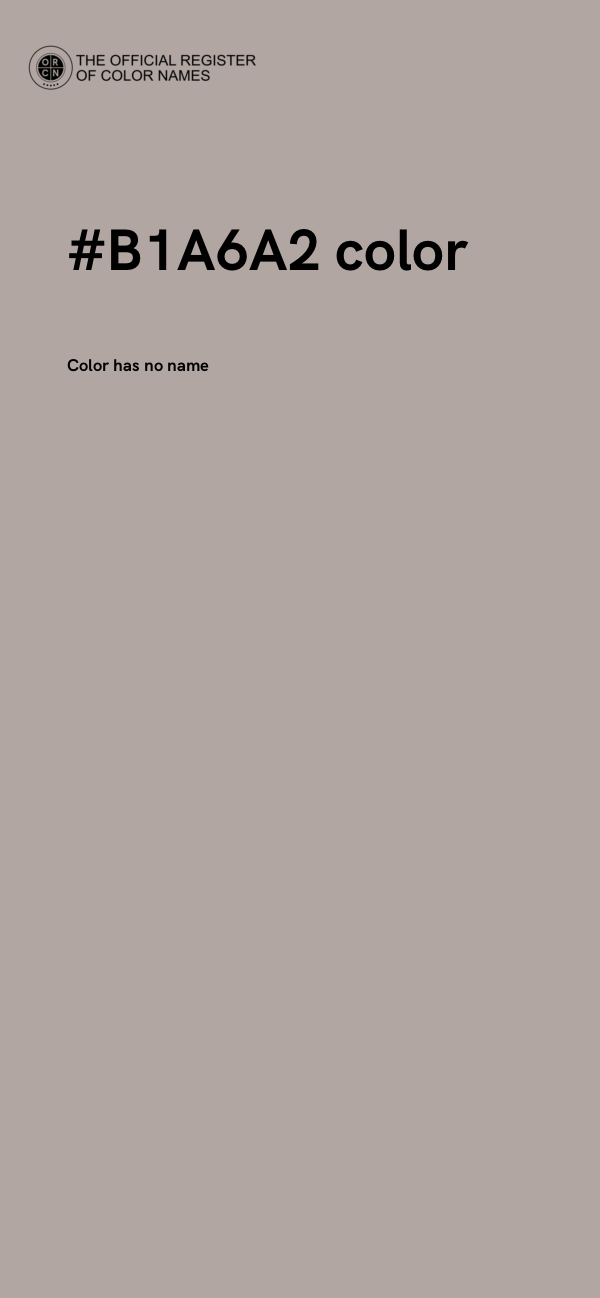 #B1A6A2 color image