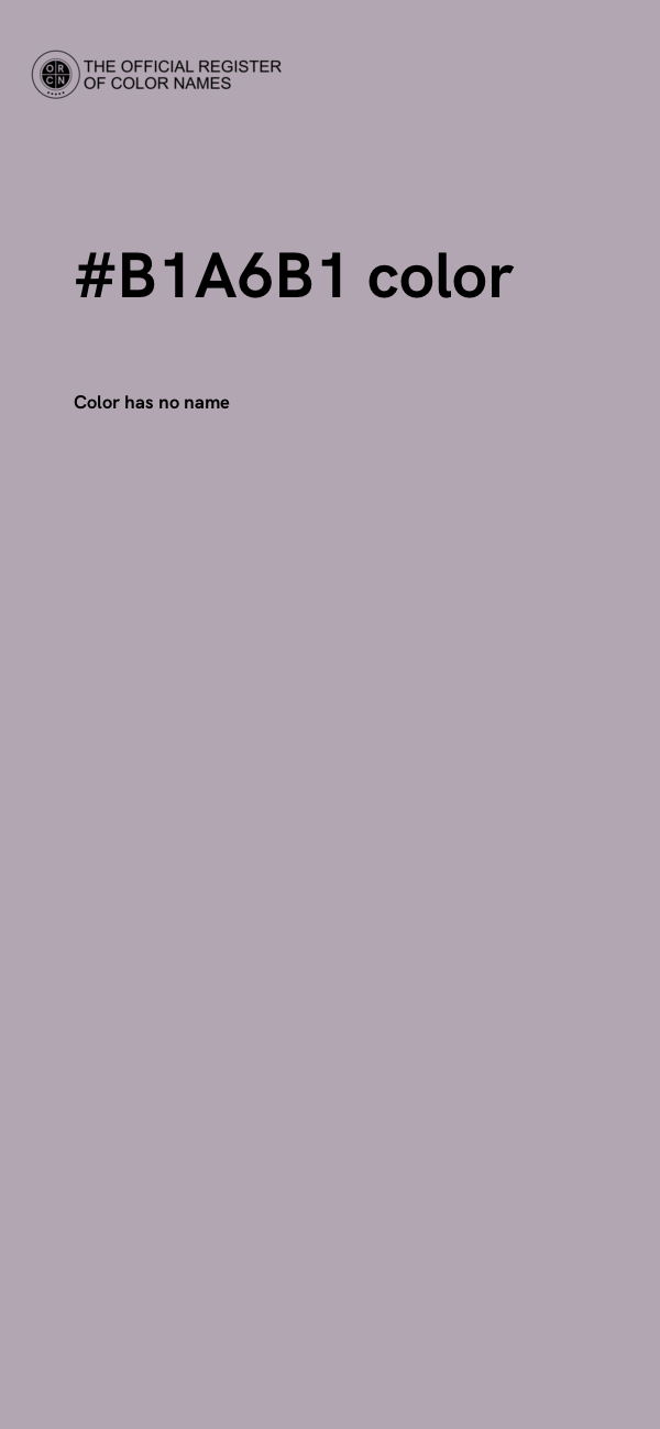 #B1A6B1 color image