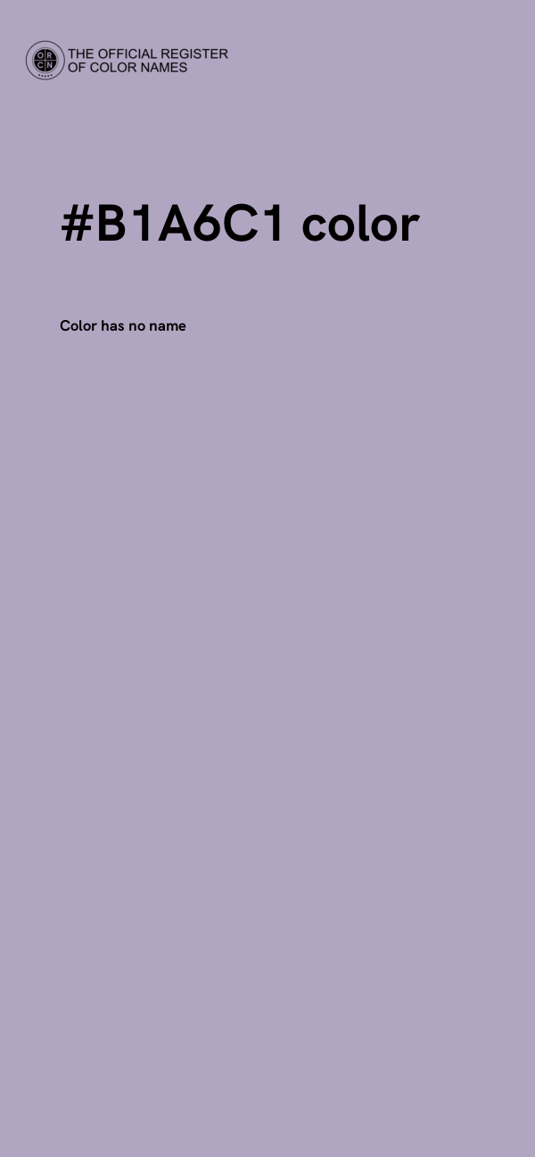 #B1A6C1 color image