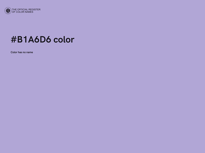 #B1A6D6 color image