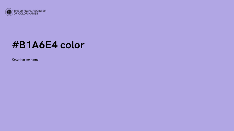 #B1A6E4 color image