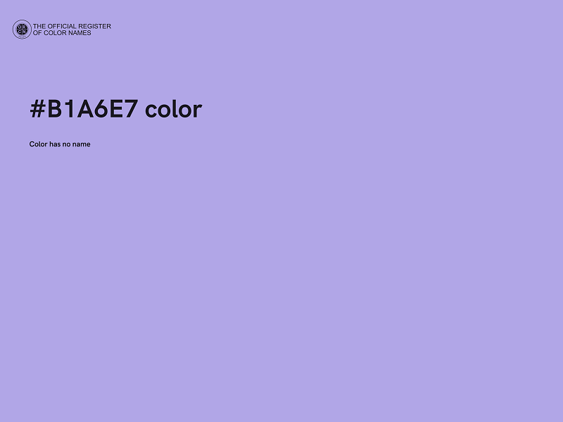 #B1A6E7 color image