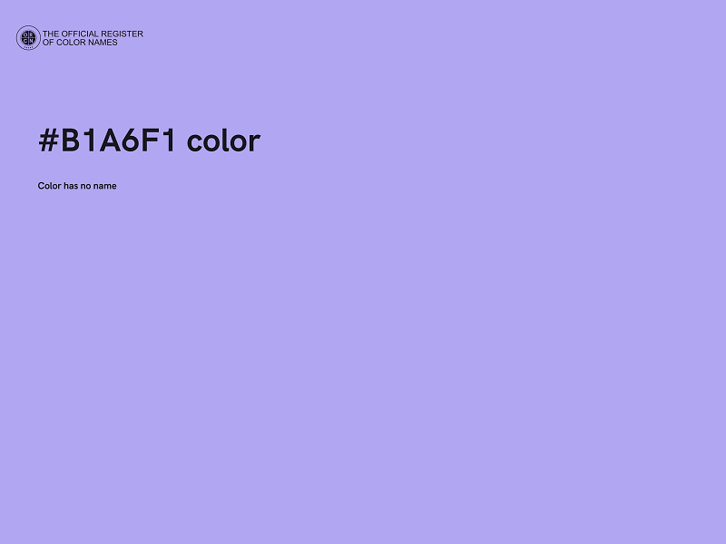 #B1A6F1 color image