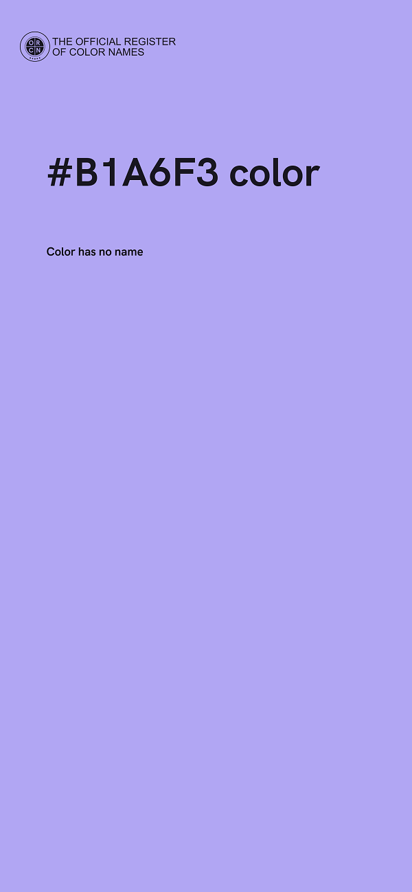 #B1A6F3 color image