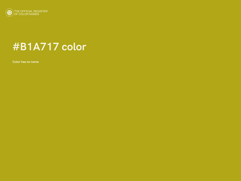 #B1A717 color image