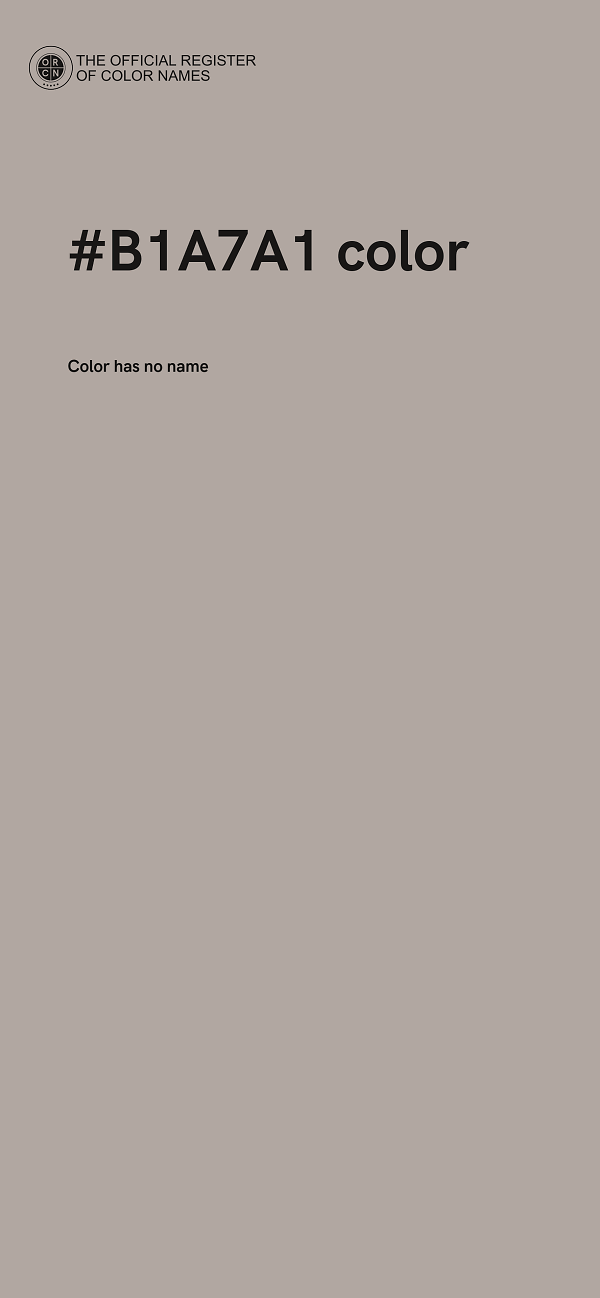 #B1A7A1 color image