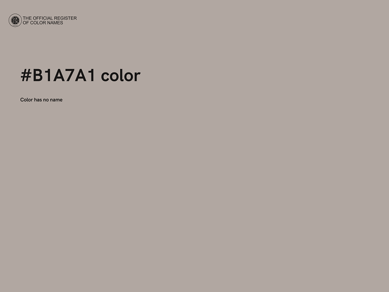 #B1A7A1 color image