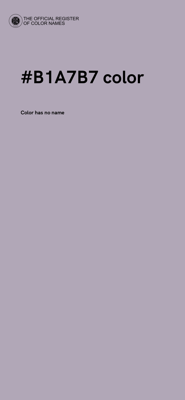 #B1A7B7 color image