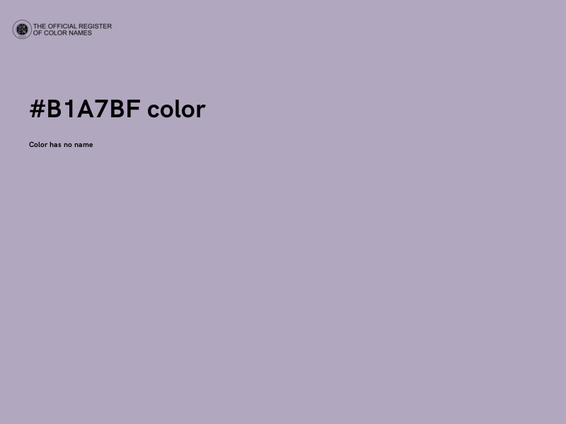 #B1A7BF color image